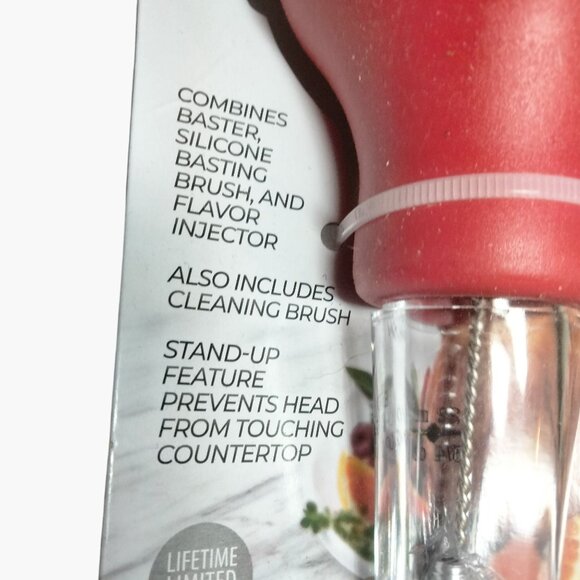 Farberware Professional Baster Silicone Brush Flavor Injector Cleaning Brush - Picture 7 of 7